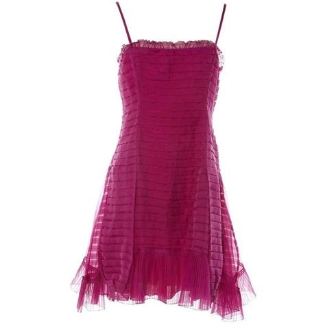 prada pink pleated dress|Prada dresses polyvore.